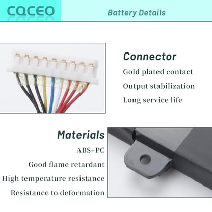 PC50BAT-3 Battery for Schenker Key 15 Comet Lake Key 15 Gaming for CLEVO PC50DN2 PC50S for SYSTEM76 Oryx PRO 6 for THUNDEROBOT 911 P1 for EUROCOM RX315 NH57AF1 3ICP6/64/115 11.4V/6220mAh/73Wh/3-Cell