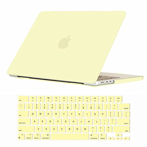 Se7enline for MacBook Pro 14 inch Case 2026-2021 M5 M4 M3 M2,Mellow Yellow | 2 in 1 Matte Hard Shell Laptop Case with Keyboard Cover Anti-Scratch Heat Dissipation Full Port Access Slim Lightweight - color: Mellow Yellow
