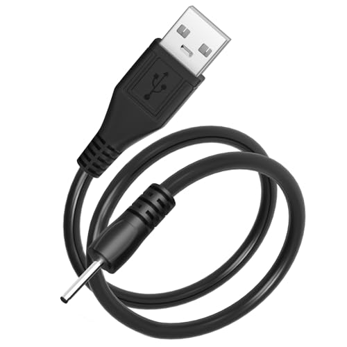 2pcs USB DC Charger Charge Charging Cable for Mini S530 Smallest Invisible Wireless Bluetooth Earbuds Earphones Headphones Headset and Bluetooth Shower Speaker - color: Black - 2pcs