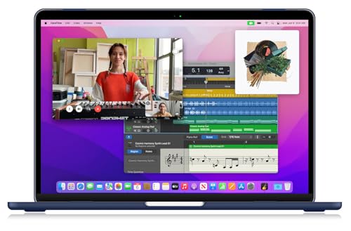 UESWILL Compatible with MacBook Air 13 inch M5 M4 M3 M2 Case 2022-2026 Model A3449 A3240 A3113 A2681, Matte Hard Shell Case Cover for MacBook Air 13.6 + Microfiber Cloth, Navy Blue - color: Navy Blue, size: MacBook Air 13" (M2 M3 M4 M5)