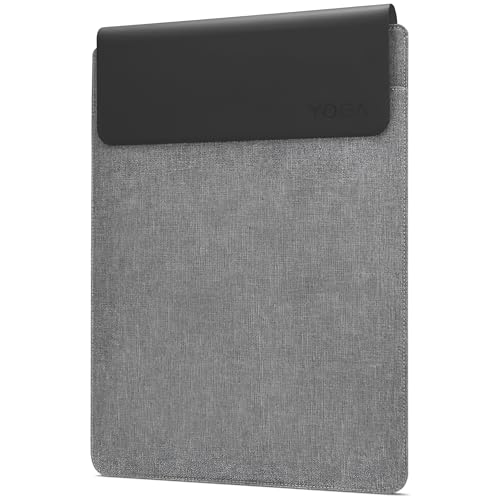 Lenovo Slim Laptop Sleeve 16 Inch Notebook/Tablet - Compatible with MacBook Air/Pro - Eco-Friendly Lightweight Case with Accessory Pocket & Magnetic Closure - Grey - color: Grey, size: 16-inch