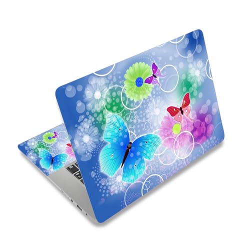 Laptop Skin Sticker Decal 12 .1 13 13.3 14 15 15.4 15.6 inch Personalized Universal Notebook Vinyl Skin Stickers Cover Art Decal Computer Protector (Cute Butterfly) - color: Cute Butterfly