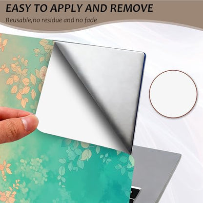 Laptop Skin 12.1-15.6 inch Removable Universal Reusable Laptop Sticker Decal,Waterproof No Residue Vinyl Cover,Scratch-Resistant Cuttable Full Wrap Sticker for Notebook, Pastel Rose Floral Print - color: Pastel Rose Floral Print