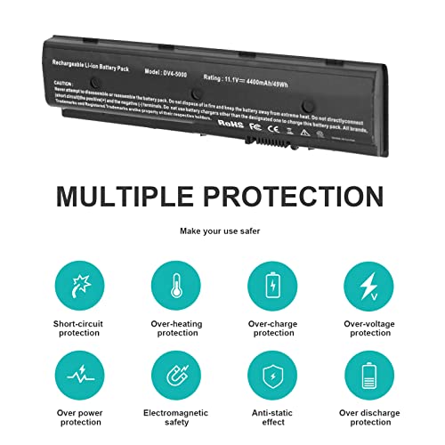 Futurebatt MO06 MO09 671731-001 Laptop Battery for HP Pavilion DV4-5000 DV6-7000 DV7-7000 Envy DV4-5200 DV6-7200 M6-1100 Series - size: DV4 8.86 3.15 1.38in