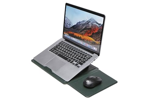 16 Inch Multifunctional Laptop Sleeve Case with Stand Soft Slim Cover for MacBook Pro/Air/ThinkPad X1/Dell XPS/Lenovo Yoga/HP Pavilion/ASUS Zenbook/LG gram/Chromebook 15" 15.3" 15.6" - color: Dark Green, size: 15-16 Inch