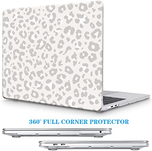 Funut for MacBook Air 13 inch Case 2022 2021 2020 2019 2018 Release M1 A2337 A2179 A1932 with Touch ID, M1 MacBook Air 13.3 Case Plastic Hard Shell Protective Cover & Keyboard Cover, Leopard Print - color: #Leopard Print, size: Mac Air 13" 2018-2022(A1932