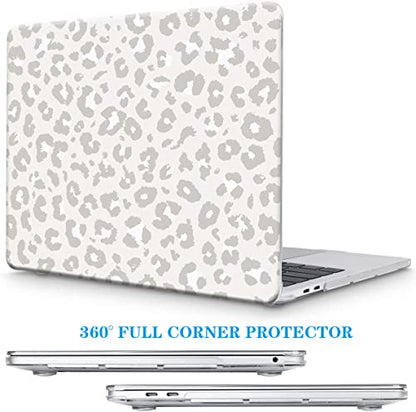 Funut for MacBook Air 13 inch Case 2022 2021 2020 2019 2018 Release M1 A2337 A2179 A1932 with Touch ID, M1 MacBook Air 13.3 Case Plastic Hard Shell Protective Cover & Keyboard Cover, Leopard Print - color: #Leopard Print, size: Mac Air 13" 2018-2022(A1932