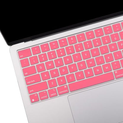 2 Pack Keyboard Cover for 2026 MacBook Neo 13“ (Touch ID) & MacBook Pro 14”/16“ M5-M1 Pro/Max, M5-M2 & MacBook Air 13”/15" M5-M1, Keyboard Protective Skin US Layout - Red - color: Red+TPU