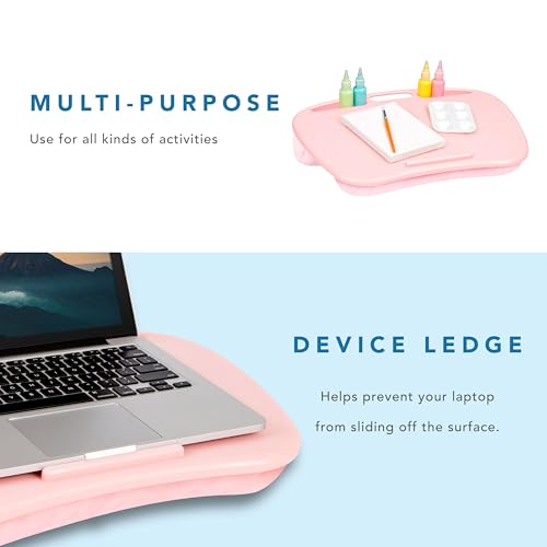 LAPGEAR MyDesk Lap Desk – Rose Quartz, 12-Pack, Fits 15.6” Laptops - color: Rose Quartz, size: Pack of 12