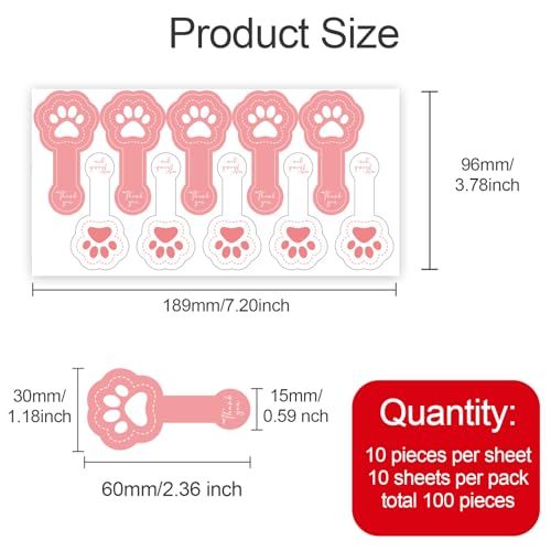 for iPad Case with 10 Sets of 100 Pcs Cute DIY Vinyl Laptop Stickers Tweezers Decals, Waterproof Aesthetic Stickers Suitable for Phone, Water Bottles, Cups, Suitcases, Anywhere-Cat Paw - color: Cat Paw
