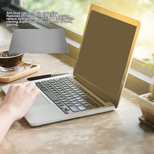 Zunate 14 Inch Laptop Privacy Screen Filter, 16:9 Anti Blue Light Anti Glare Film for Widescreen Display Eye Strain Reduction Scratch Guard