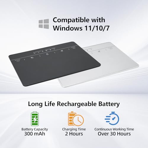 MICROPACK Digitally Yours Wired Trackpad for PC Computer Windows Laptops (Black) - color: Black