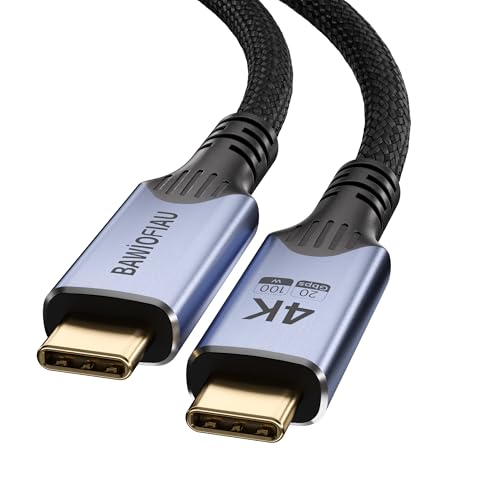 Type c to Type c Cable,20gbps USB c 3.2 gen 2,4k@60Hz Video,usbc Cable Monitor,240w USB c Cable,high Speed USB c Cable,2FT USB c Cord Compatible with Thunderbolt 4/3 - size: 2FT