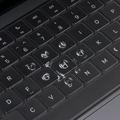 ProElife Keyboard Cover for MacBook Pro 14 Inch 16 Inch M5 M4, Clear, TPU | U.S. Layout, Non-interference Design for ID Key, Dust-Proof, Backlight Visible, Precision-Molded, Washable & Reusable