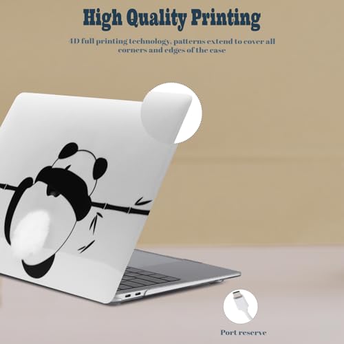 Laptop Shell for MacBook Air 11 inch Case 2015 2014 2013 2012 2011 2010 Release Model A1465 A1370,Air 11.6" Snap on Protective Laptop Hard Case & Keyboard Cover,Cute Panda - color: Cute Panda, size: Air 11" 2010-2015(A1370/A1465)