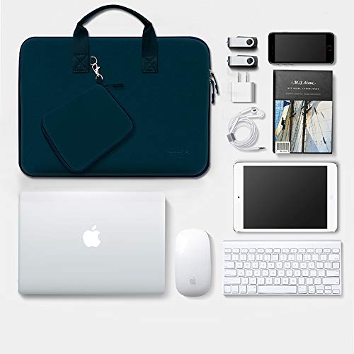 Hseok Laptop Sleeve 13.3-14 inch Case with Small Pouch, Neoprene Computer Bag Compatible with MacBook Neo/Pro 14 M5/M4/M3/M2/M1, Mac Air/Pro 13.3, XPS 14 and Most 13-14 inch Notebooks,D02B01 - color: D02b01, size: 13"-14"
