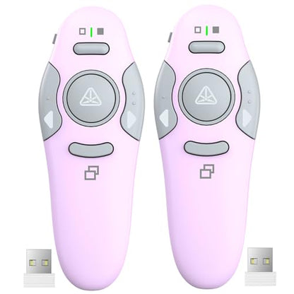 QUI Presenter Remote Bundle | One USB A Purple & One USB A Purple