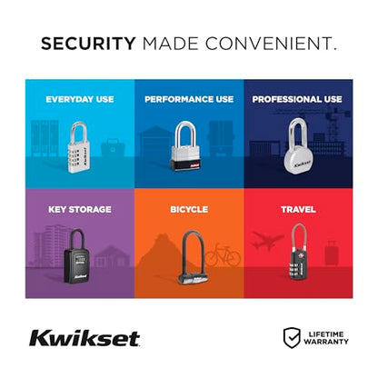 Kwikset Looped End Security Cable, 15 ft, 3/8 in Diameter, Steel, Black | Threads Through Bikes, Kayaks, Ladders and Tools for Use with Any Padlock; 15 ft of Flexible Steel - size: 3/8" Diameter