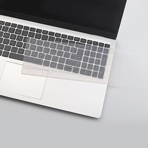 Keyboard Cover for 15.6 17.3 Dell Inspiron 15 3000 5000 7000 7510 3510 3511 5510 5515 5518, Inspiron 16 7610, Vostro 15 5000 5510, Latitude 3520,2025 Dell 15 Laptop DC15250 DC15255-Clear - color: Clear