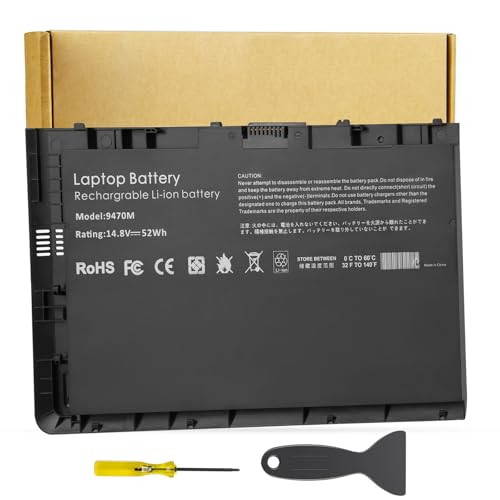 Futurebatt BT04XL Battery Replacement for HP Elitebook Folio 9470 9470m 9480m Fit BT04 BT06 BT06XL BA06 BA06XL C8K21PA H4Q47AA 687945-001 696621-001 HSTNN-IB3Z HSTNN-DB3Z HSTNN-I10C - size: 9470M 9.61 6.38 0.67in
