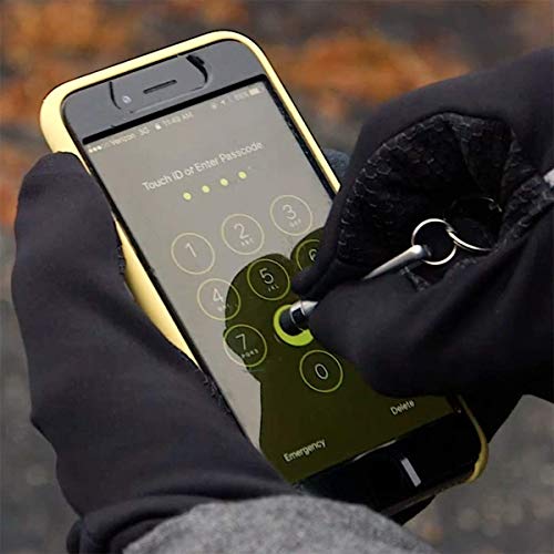 KeySmart NanoStylus – Mini Keyring Stylus Ergonomic, Portable and Precise Keychain Stylus Pen for Touch Screens - color: Silver