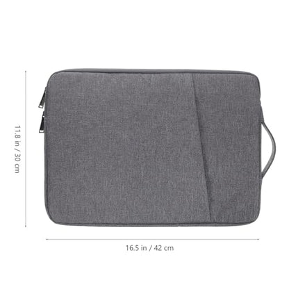 OSALADI Sturdy Laptop Bag and Tablet Carrier for 15.6 Inch with Shockproof Protection, Lightweight Computer Sleeve Briefcase for Travel and Business, Dark Gray
