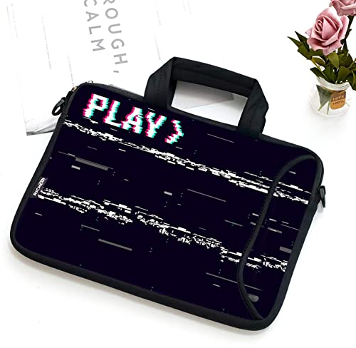 17 inch Laptop Shoulder Bag Carrying Case with Handle Fits 15.6/16/17/17.3/17.4 inch Laptop Notebook (16-17.3 inch, PLAYS) - color: Plays