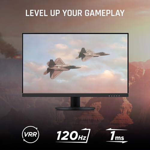 ViewSonic VX2416A 24 Inch 1080p Gaming Monitor, IPS Display with 120Hz and 1ms for Smooth Home Entertainment, Eye Care Technology, DisplayPort, USB-C, and HDMI Inputs - size: 24-Inch