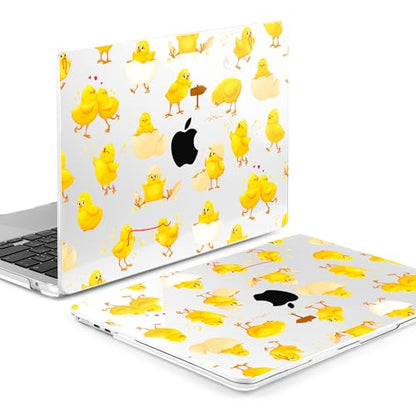 MEEgoodo Case for M5/M4/M3/M2 MacBook Air 15 inch Case 2026 2025 2024 2023, Laptop Shell Fit Model (A3448/A3241/A3114/A2941) for MacBook Air 15.3-inch, Cute Little Chick - color: Cute Little Chick