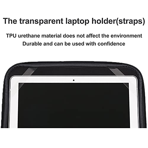 Laptop Sleeve 16 Inch Foldable Slim Case Lightweight Bag Notebook Computer Carrying Flip Cover (Red) - color: Red, size: 16 Inch
