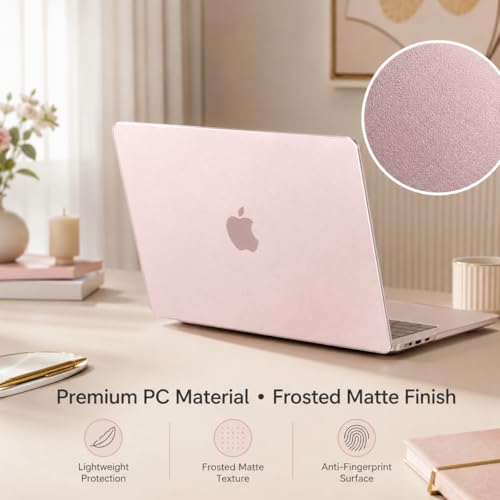 IMMOENUC Protective Case Set Compatible with 2026 MacBook Neo 13 Inch, Frosted Translucent Matte Hard Shell Cover with Keyboard Cover and Trackpad Film