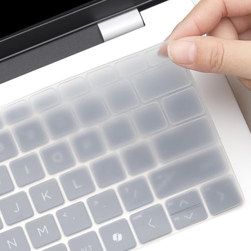 Keyboard Cover for 2026 2025 HP OmniBook 5 14 inch & OmniBook 7 14", OmniBook 5/7 14-fp0057nr 14-he0017nr 14t-hh000 14t-hk000 14z-hm000 14z-hn000 14-kf0712nr 14t-km000 14-fr0017nr 14-fs0000 14t-hg000 - color: Clear