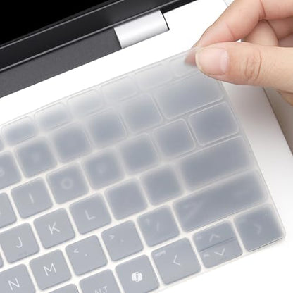 Keyboard Cover for 2026 2025 HP OmniBook 5 14 inch & OmniBook 7 14", OmniBook 5/7 14-fp0057nr 14-he0017nr 14t-hh000 14t-hk000 14z-hm000 14z-hn000 14-kf0712nr 14t-km000 14-fr0017nr 14-fs0000 14t-hg000 - color: Clear