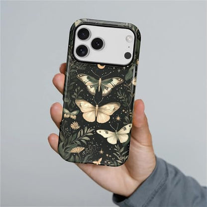 CARLOCA Case for iPhone 17 Pro,Gothic Dark Butterfly Design Hybrid Dual Protection Soft TPU Hard PC Shockproof Anti Scratch Men & Women Stylish Protective Phone Case - color: Gothic Dark Butterfly, size: iPhone 17 Pro