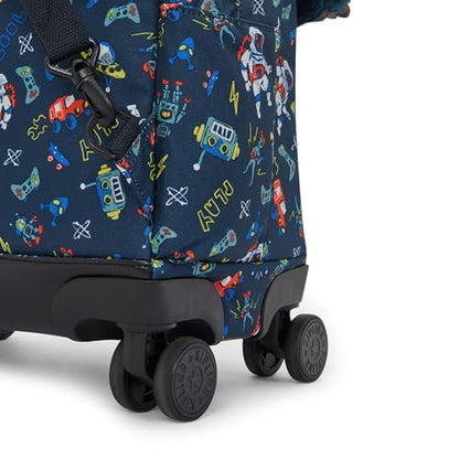 Kipling New Zea Printed 15" Laptop Rolling Backpack Space Game - color: Space Game