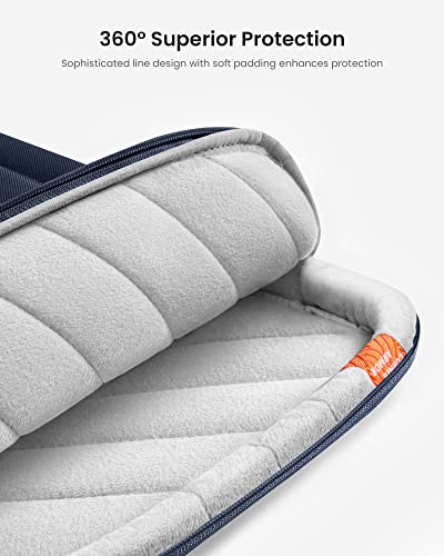 tomtoc 360° Protective Laptop Bag for 15.6" HP ASUS Dell Lenovo Acer Laptop | Water-Resistant Notebook Sleeve Case Fits HP EliteBook/ProBook, Lenovo Legion/Yoga/ThinkPad/ThinkBook/IdeaPad 15.6" Laptop - color: Navy Blue, size: 15.6-16.2 Inch