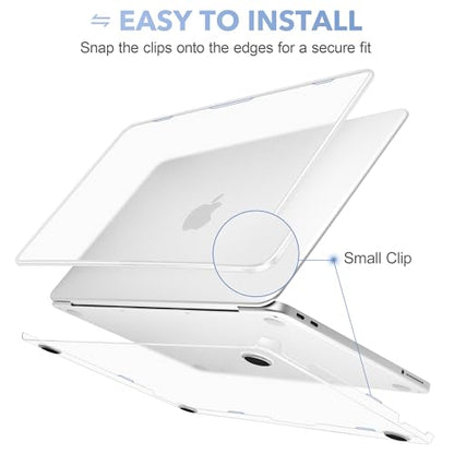 May Chen Compatible with MacBook Neo 13 inch Model A3404 2026 Release, Slim & Lightweigh Frosted Finish Protective Case with Keyboard Cover&Screen Protector, Frosted Transparency - color: Frosted Transparency