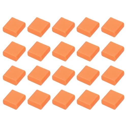 uxcell 20pcs USB 2.0 Port Cap Cover Anti Dust Silicone Protector for USB Male USB Data Cable, Orange - color: Orange