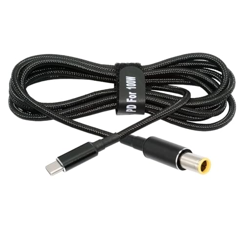 USB-C 100W 20V Input to DC 7.9 * 5.4mm PD Power 65W Output Charge Cable Support QC PD Type-C for Laptop (1.8m) - style: 7.9x5.4mm