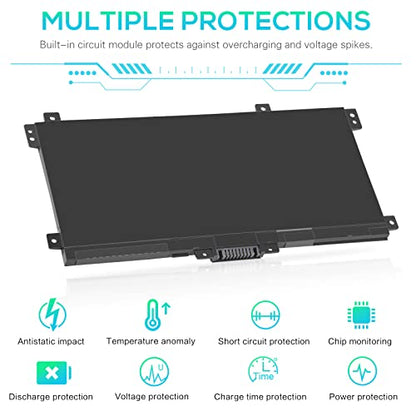LK03XL Battery for HP Envy X360 Convertible 17m-ae0xx 17-bw 17m-ae111dx 15m-bp1xx 15m-cn0xxx 15-cn0xxx 15m-cp0xxx 15m-cn0012dx 15m-cn0011dx 15m-bq021dx 15m-bp112dx 916368-421 l09281-855 916814-855 - size: LK03XL 8.94*4.96*0.71 in