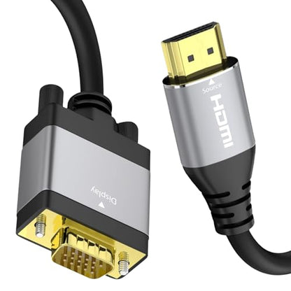 Cyberguys! HDMI to VGA Cable 3ft, Adapter Cord with Secure Latch and IC Chip – Plug & Play HDMI to VGA Converter Cable for Projector, PC, Laptop, Desktop, Xbox, PS3, 1080P 60Hz - size: 3FT