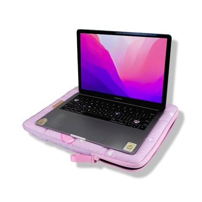 Sonix x Sanrio | Puffy Laptop Sleeve | 15-16 Inch, Quilted Pillow Puffer Laptop Carrying Case, Computer Sleeve | Kuromi & My Melody | Emokyun - color: Emokyun