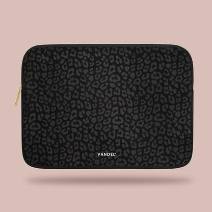 Vandel Slim MacBook Pro 16 Inch Laptop Sleeve, 15.6-16 inch Laptop Case, Protective MacBook Case Sleeve, Dell XPS 16 Cover 15.6 in, HP 15-fc, Lenovo IdeaPad 15, Mac Book Pouch, Computer Carrying Bag - color: c. Black Leopard, size: 16 Inch