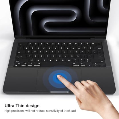 Palm Rest Cover Skin Compatible with 2026 2025-2023 MacBook Pro 14" M5 M4 M3 A3427 A3426 A3112 A3401 A3185 A2992 A2918 Trackpad Protector Touch Pad Cover Skin, Macbook Pro 14" Accessories, Space Black - size: 2023+ MacBook Pro 14" M4 M3(Black)