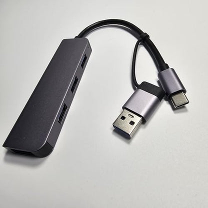 USB Hub Extrended Multiple Port USB 3.0 Hub with 5Gbps High Speed Data Transfer, Compatible with Window Mac Laptop Desktop iMac Surface Flash Drive HDD