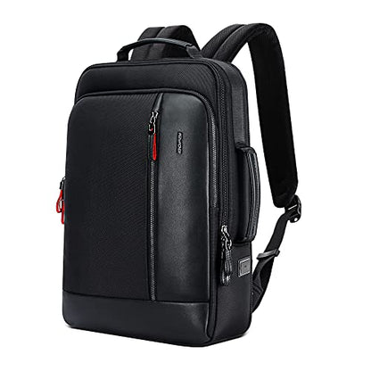 BOPai Intelligent expandable large Smart 15.6 inch Backpack Travel Friendly Water Resistant Anti-Theft Laptop Rucksack with USB Charging Business Laptop Backpack Men Black Multi-Functional - color: Black1