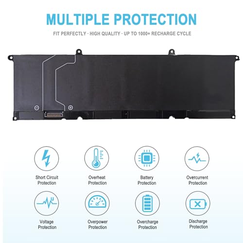 99.5Wh RWFFJ Replacement Laptop Battery for DELL XPS 16 9640 2024 Series Notebook 0WPGCC WPGCC 0400FY J8FK9 0J8FK9 451-BDGK 11.7V 8504mAh 6-Cell