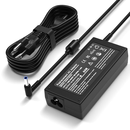 65W AC Adapter Compatible with HP Envy 13 15 17 15t 15m 17m X360 15-1039wm 15-1033wm 15-1010dx 15-w237cl 15-w110nr 15-ee1093cl 15m-eu0033dx 17m-ch0013dx Series Power Supply Cord