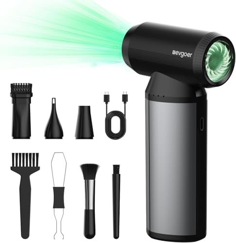 EG evoger Electric Air Duster,180000RPM Super Power Handheld Cordless Air Duster 6000mAh 3-Gear Adjustable Dust Blower for Computer, Keyboard,Outdoor, House, Car - size: 6000mAh