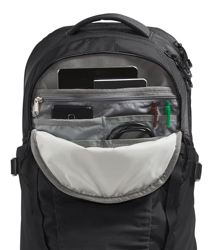 The North Face Recon Everyday Laptop Backpack, Blk/Blk-NPF, One Size | Daypack, Water Repellent, Laptop Sleeve, 2 Water Bottle Pockets - color: Tnf Black/Tnf Black-npf, size: 30L